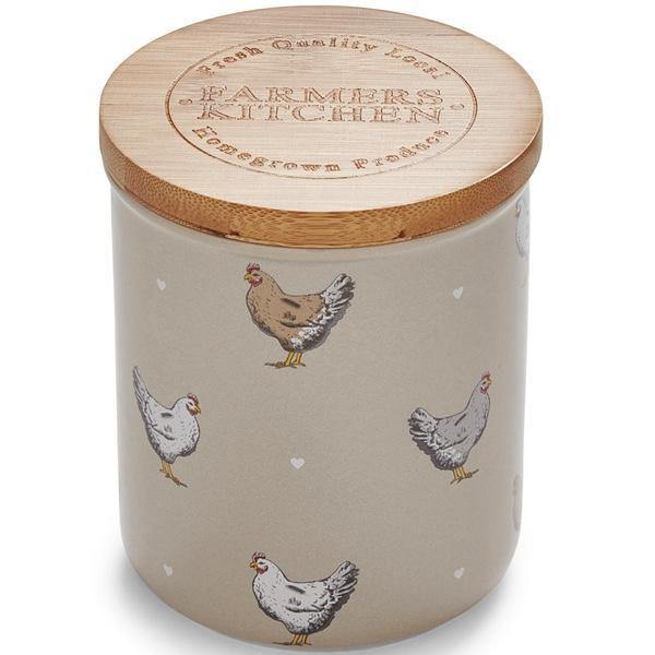 Farmers Kitchen Putty Ceramic Canister-Williamsons Factory Shop