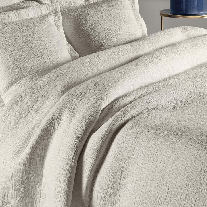 Forest Woven Bedspread - Linen - Williamsons Factory Shop