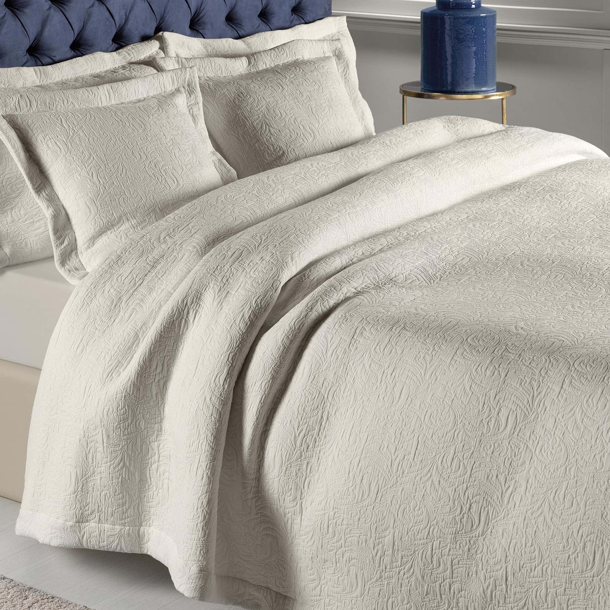 Forest Woven Bedspread - Linen - Williamsons Home