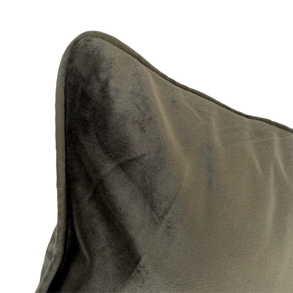 French Velvet Cushion Cover - Granite-Williamsons Factory Shop