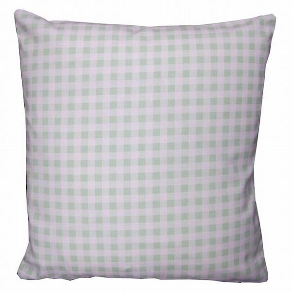 Gingham Cushion Cover - Mint-Williamsons Factory Shop
