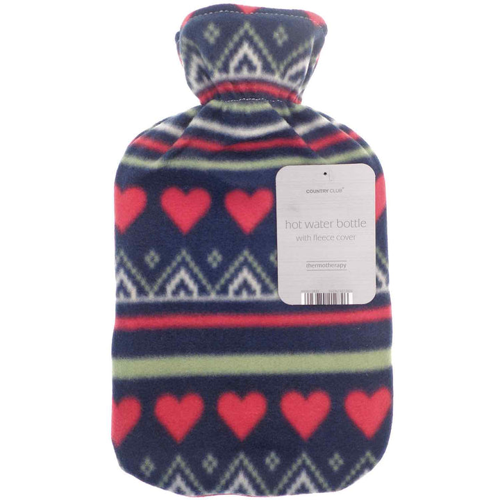 Fleece Printed Hot Water Bottle (2L) - Williamsons Factory Shop