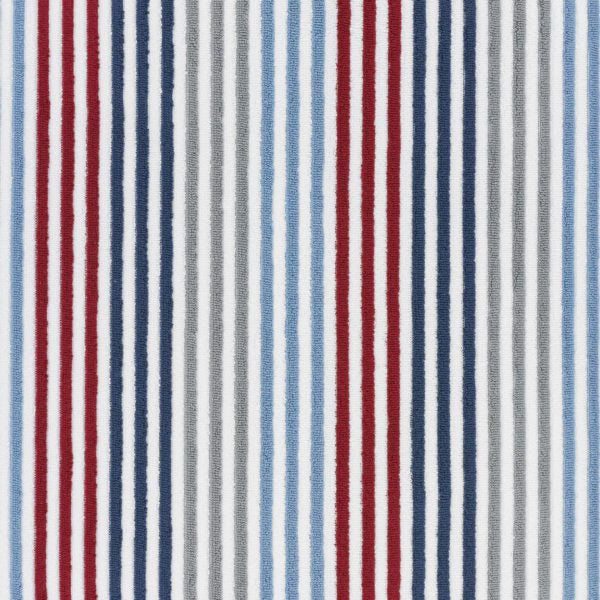 Hanover Striped Cotton Towel - Denim - Williamsons Factory Shop