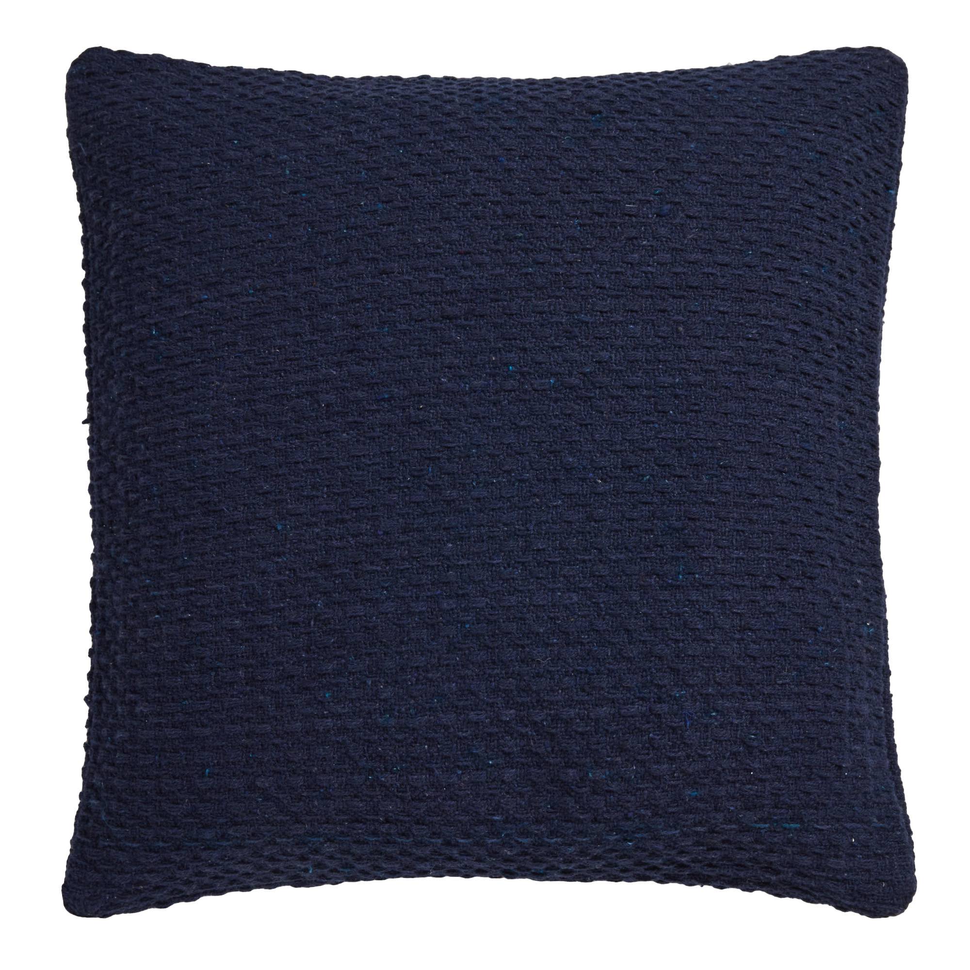 Drift Home Hayden Recycled Cotton Cushion Cover - Navy