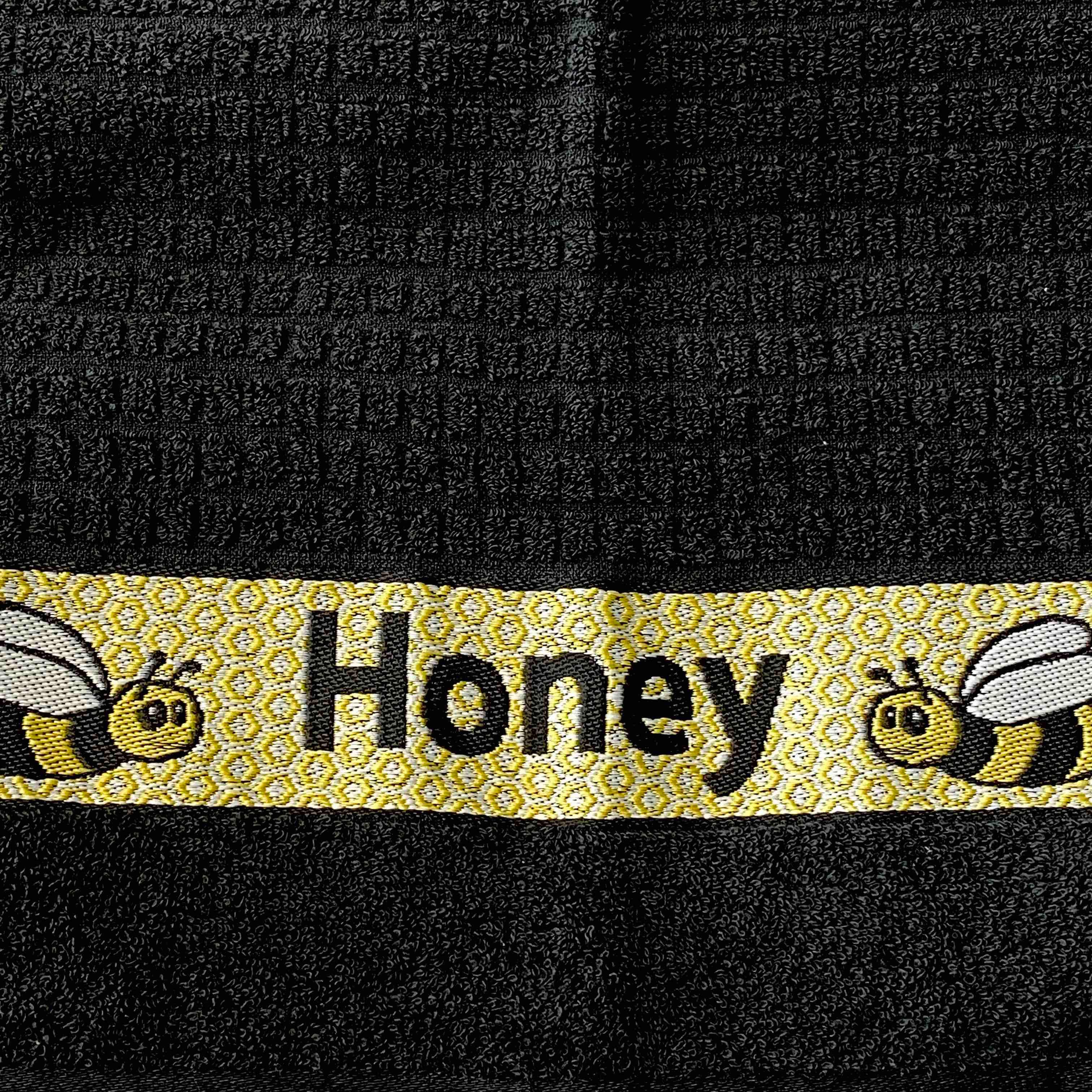 Honey Bee Black Kitchen Towel-Williamsons Factory Shop