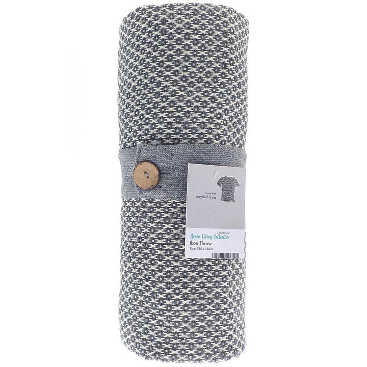 Ikon Recycled Throw - Grey-Williamsons Factory Shop