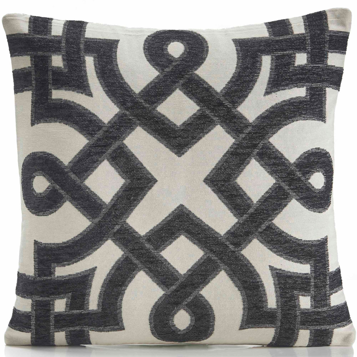 Imperial Chenille Cushion Cover - Black - Williamsons Home