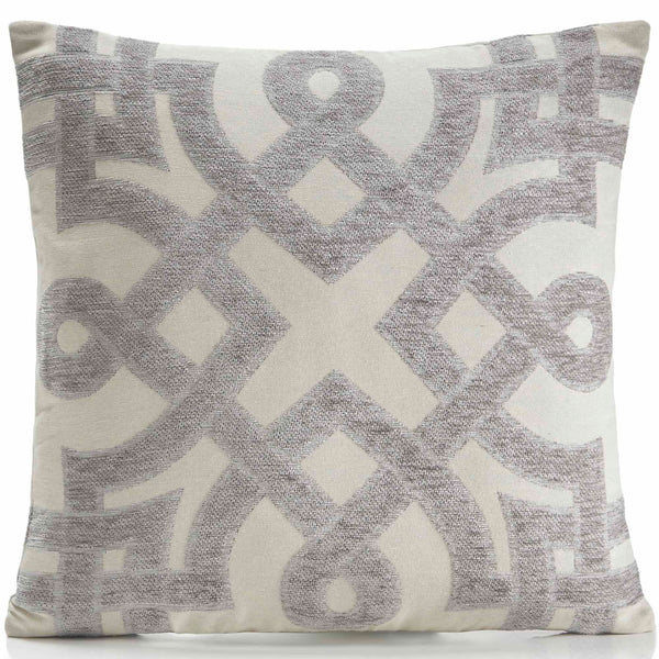 Imperial Chenille Cushion Cover - Silver-Williamsons Factory Shop