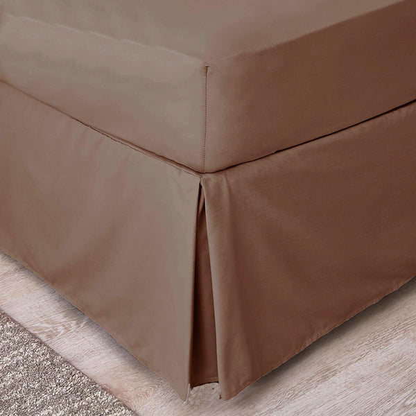 Imported Percale Pleated Valance - Coffee-Williamsons Factory Shop