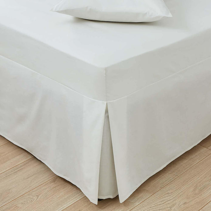 Imported Percale Pleated Valance - Ivory-Williamsons Factory Shop
