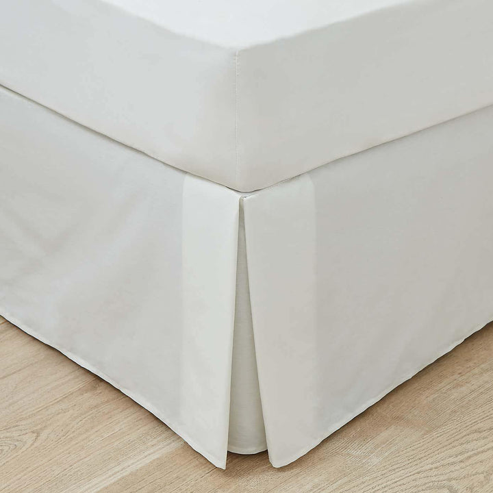 Imported Percale Pleated Valance - Ivory - Williamsons Factory Shop