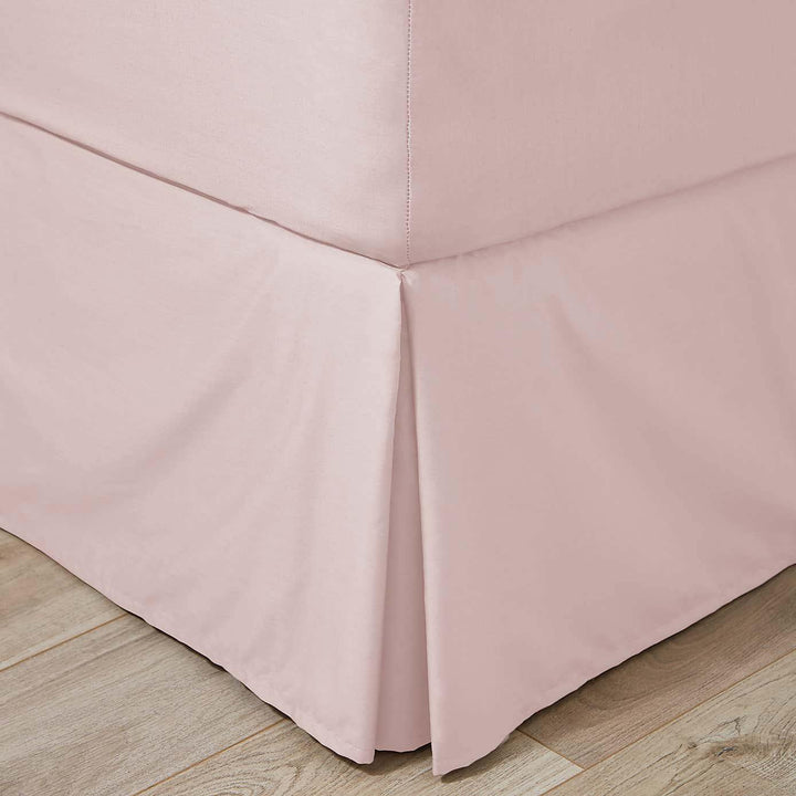 Imported Percale Pleated Valance - Pink-Williamsons Factory Shop