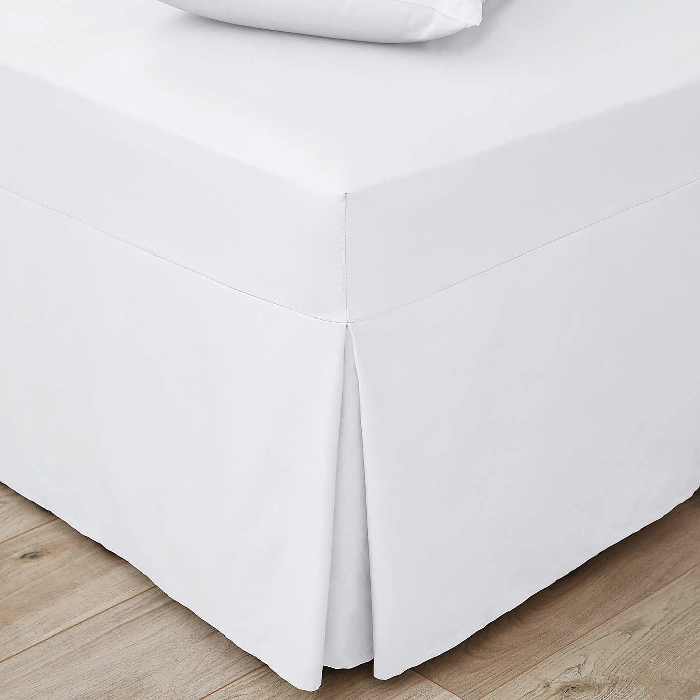 Imported Percale Pleated Valance - White-Williamsons Factory Shop