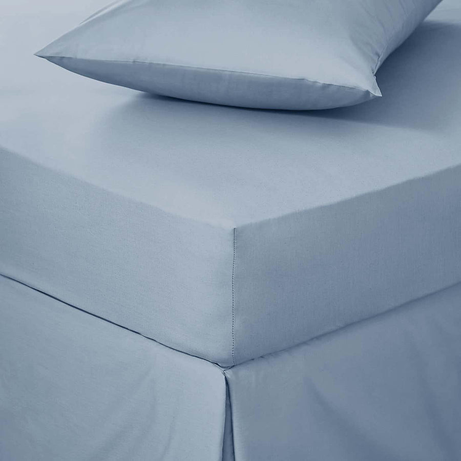 Imported Percale Sheets - Blue - Williamsons Factory Shop