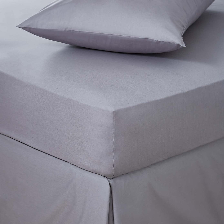 Imported Percale Sheets - Grey - Williamsons Factory Shop