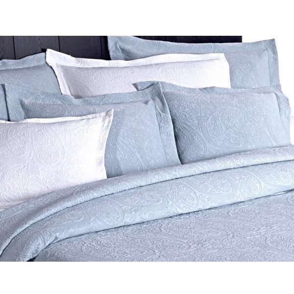 Kashmir Bedspread - Duck Egg-Williamsons Factory Shop