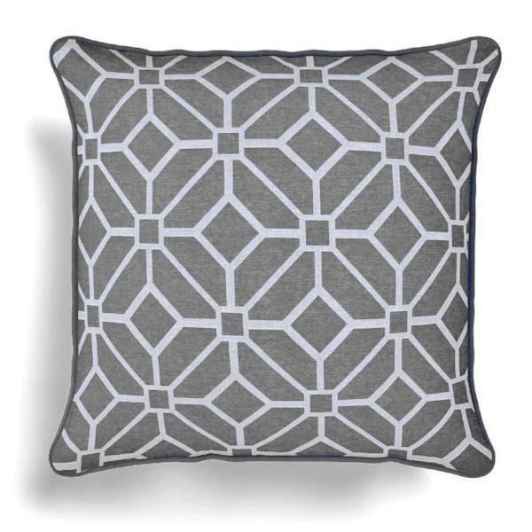 Kelso Piped Cushion Cover - Grey-Williamsons Factory Shop