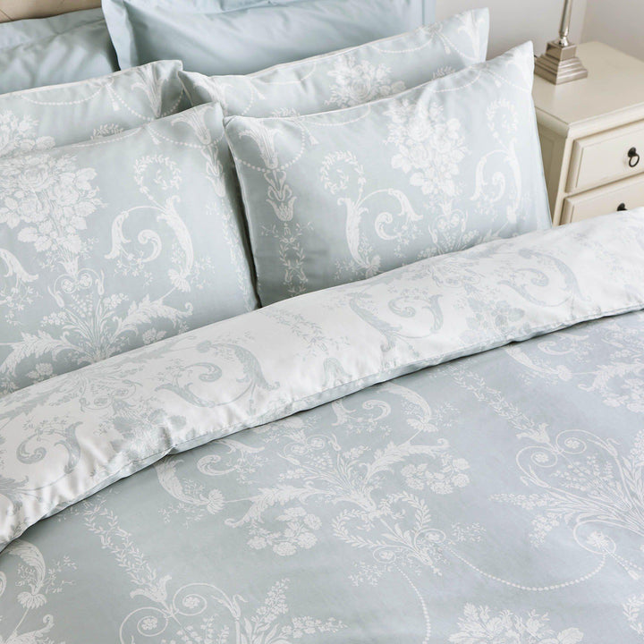 Laura Ashley Josette Duvet Cover Set - Duck Egg - Williamsons Factory Shop