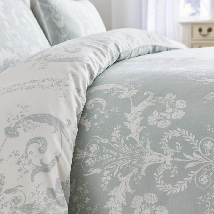 Laura Ashley Josette Duvet Cover Set - Duck Egg - Williamsons Factory Shop