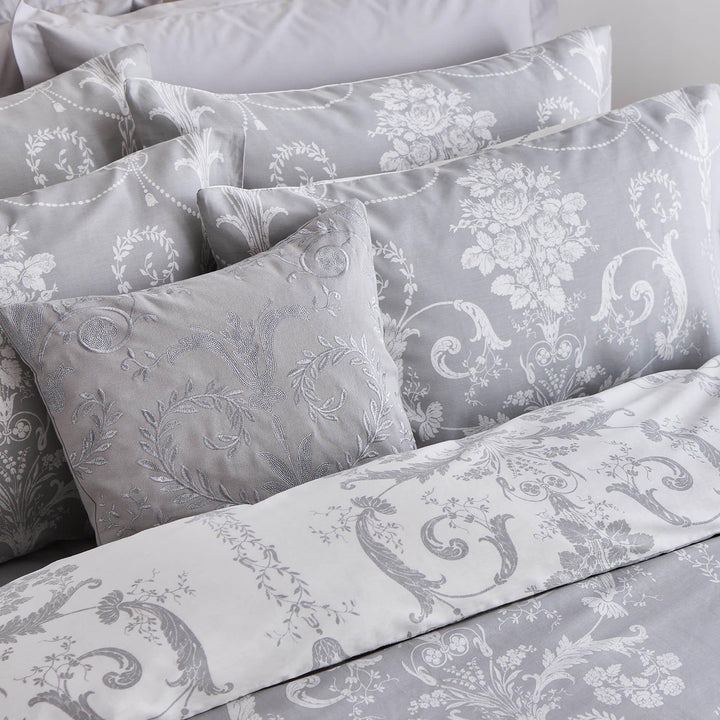 Laura Ashley Josette Duvet Cover Set - Steel - Williamsons Factory Shop