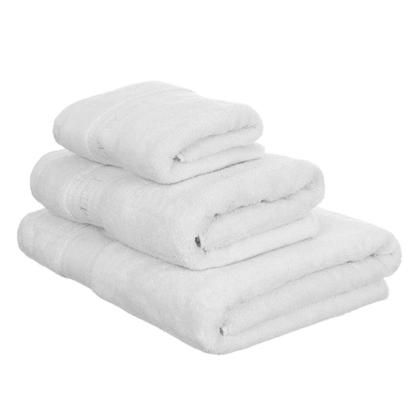 Laura Ashley Luxury Cotton Embroidered Towel - White-Williamsons Factory Shop