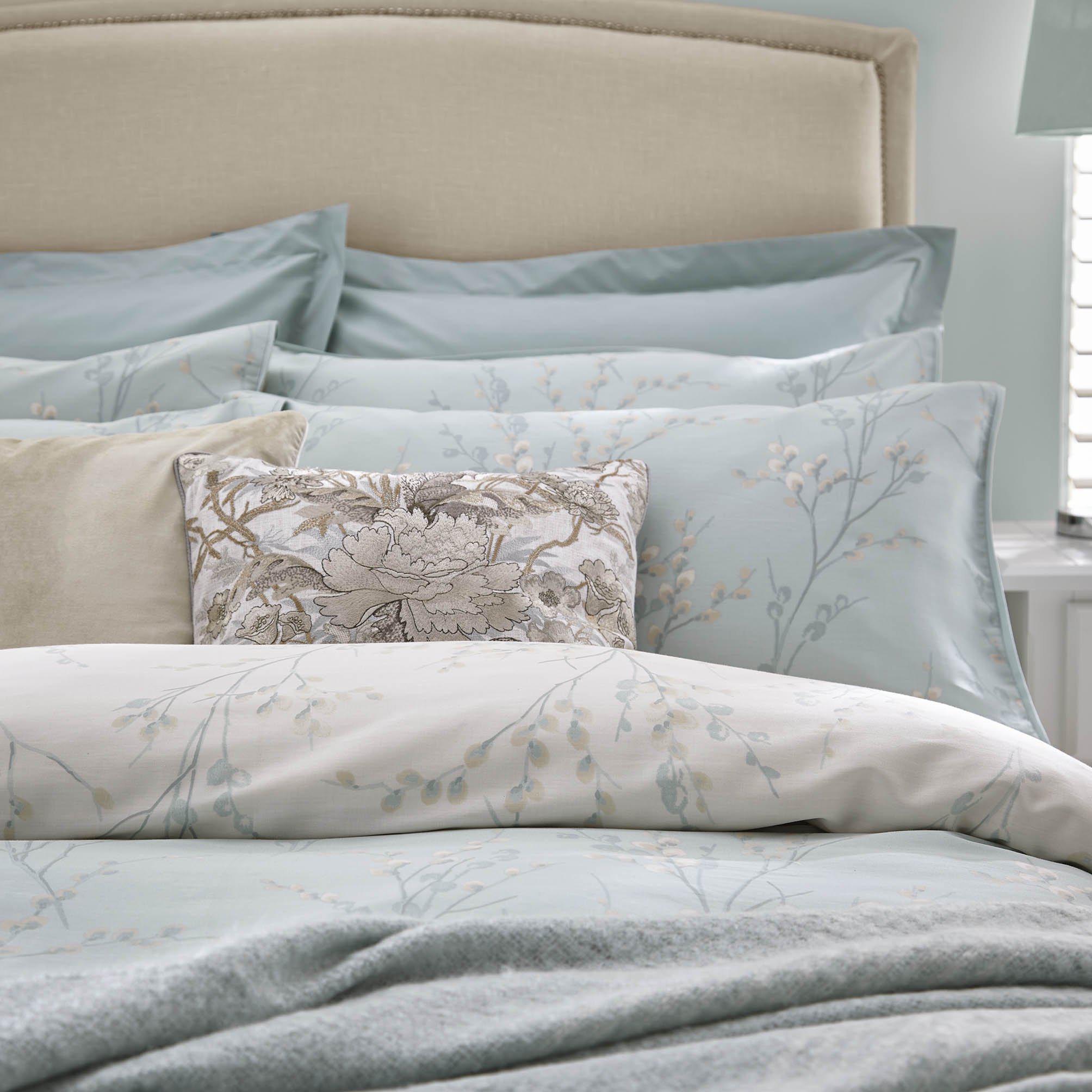 Laura Ashley Pussy Willow Duvet Cover Set - Duck Egg-Williamsons Factory Shop