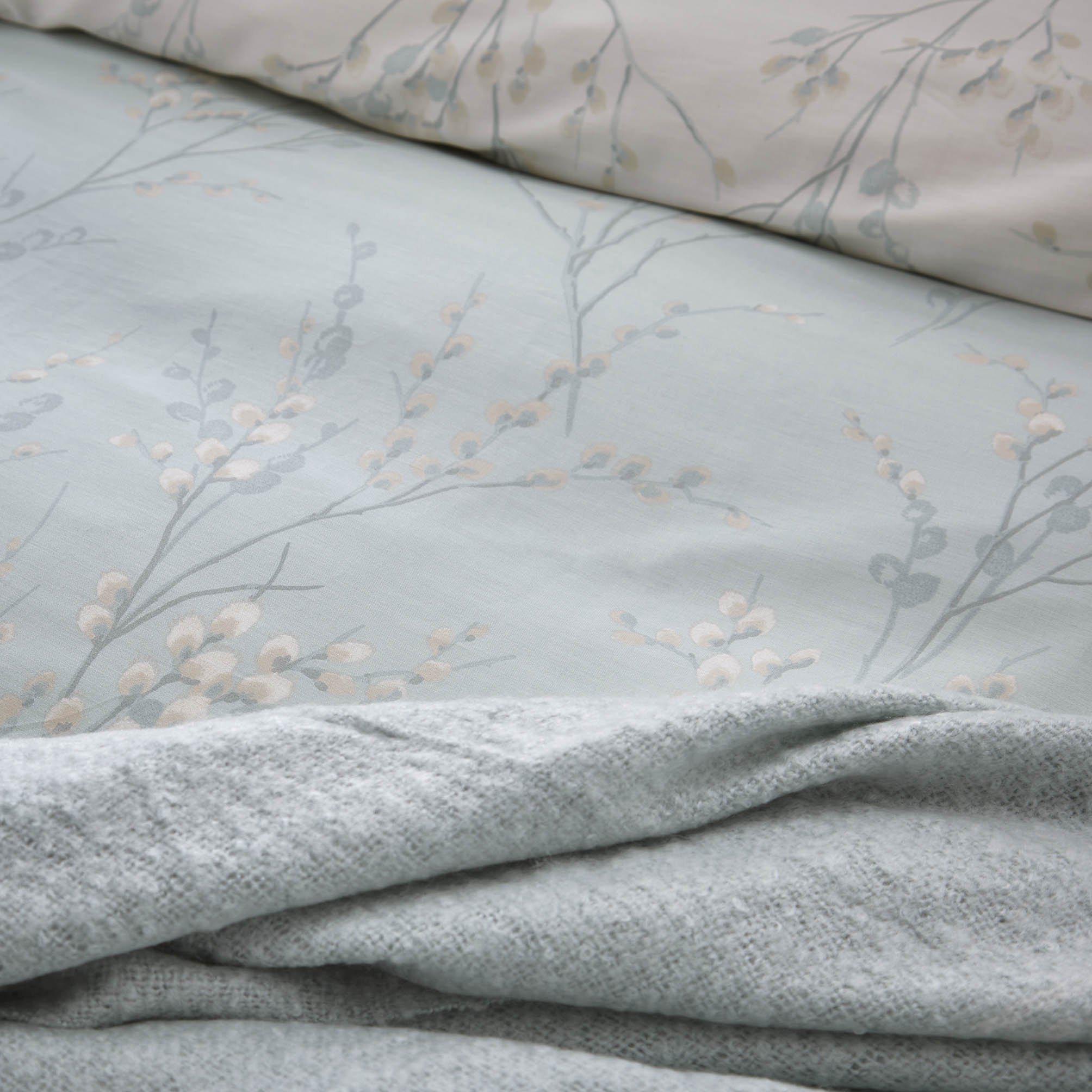 Laura Ashley Pussy Willow Duvet Cover Set - Duck Egg-Williamsons Factory Shop
