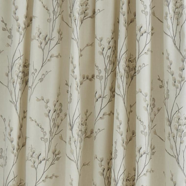 Laura Ashley Pussy Willow Pencil Pleat Curtains - Dove Grey-Williamsons Factory Shop