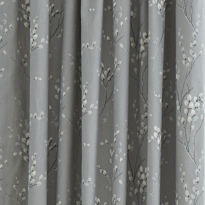 Laura Ashley Pussy Willow Pencil Pleat Curtains - Steel-Williamsons Factory Shop
