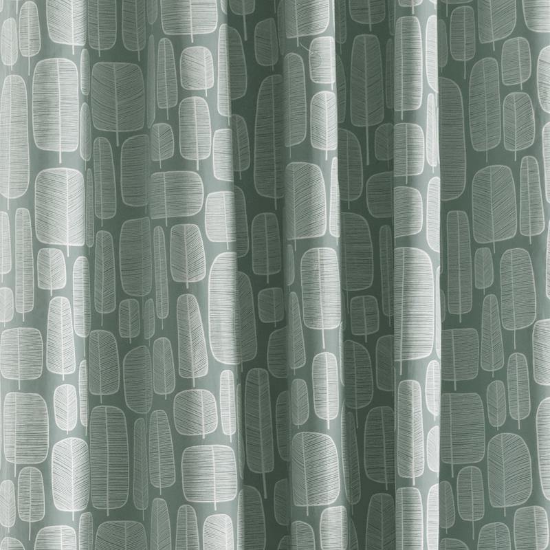 Little Trees Seagrass Lined Eyelet Curtains-Williamsons Factory Shop