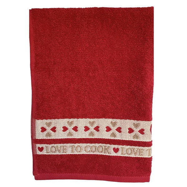 Love To Cook Kitchen Towel-Williamsons Factory Shop