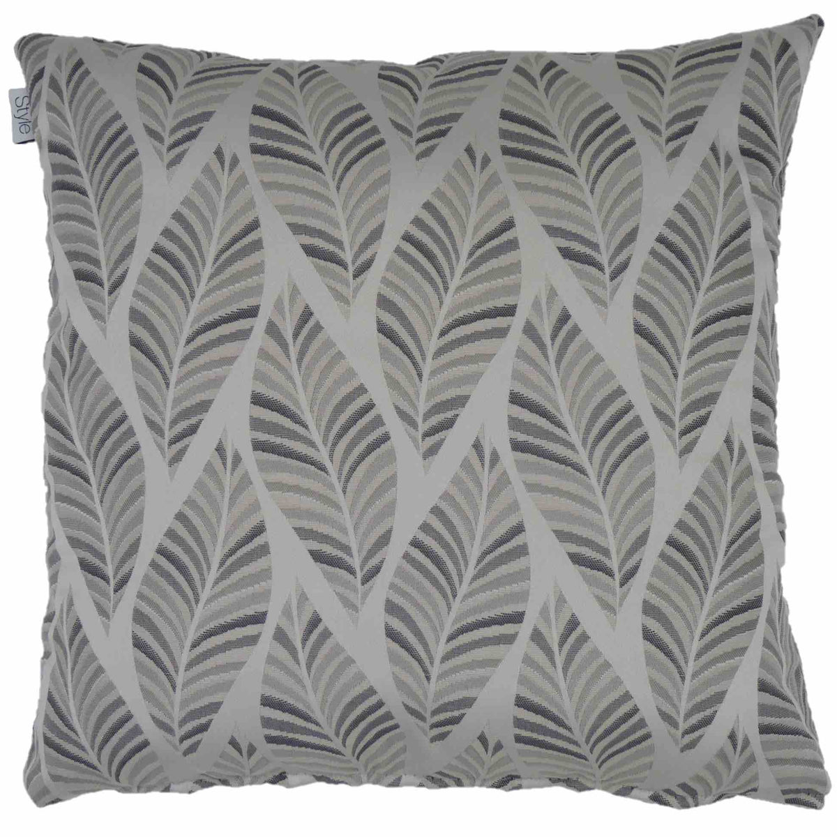 Metz Leaf Cushion Cover - Grey - Williamsons Home