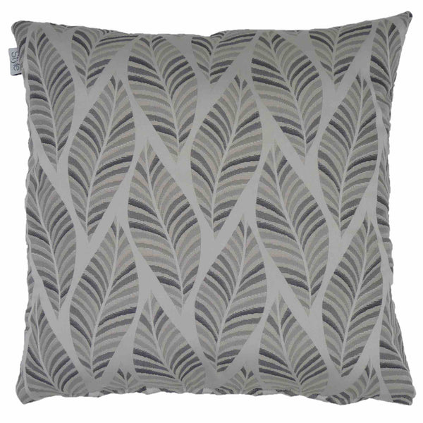Metz Leaf Cushion Cover - Grey - Williamsons Factory Shop