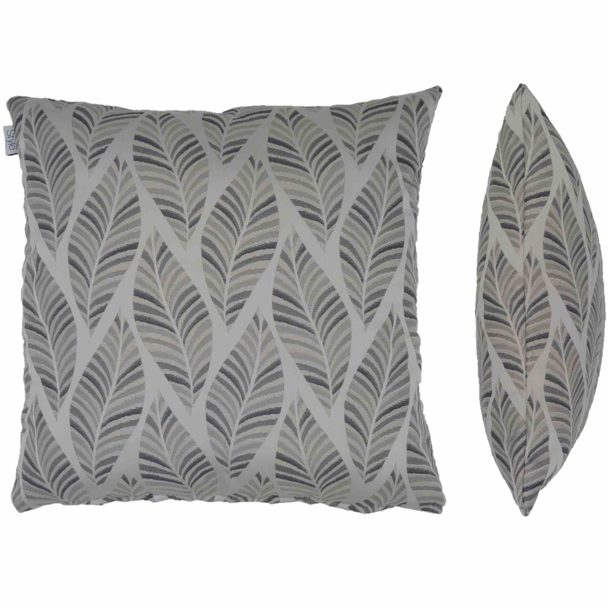 Metz Leaf Cushion Cover - Grey