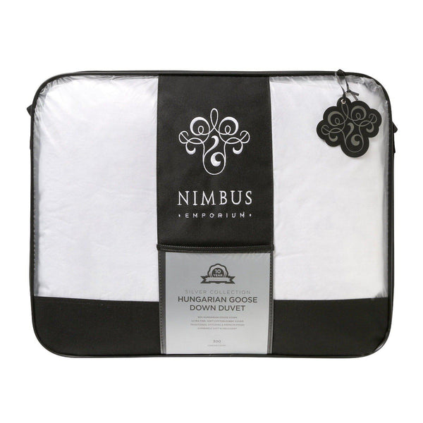 Nimbus Silver 90% Hungarian Goose Down Duvet-Williamsons Factory Shop