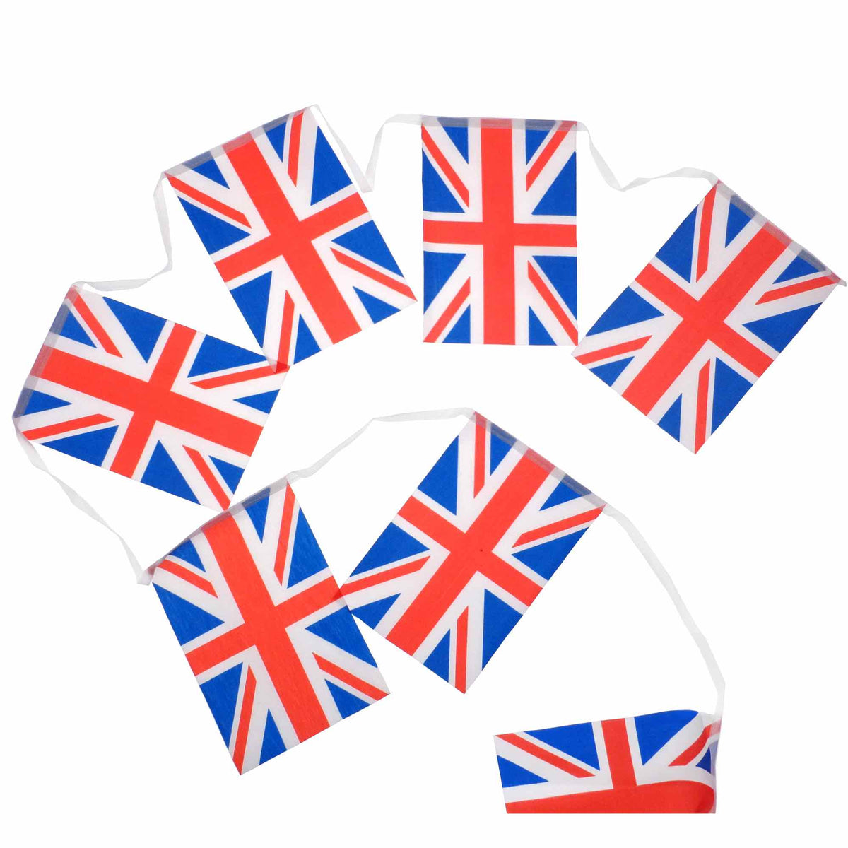 Union Jack Bunting (12 Flags/5m Length) - Williamsons Home