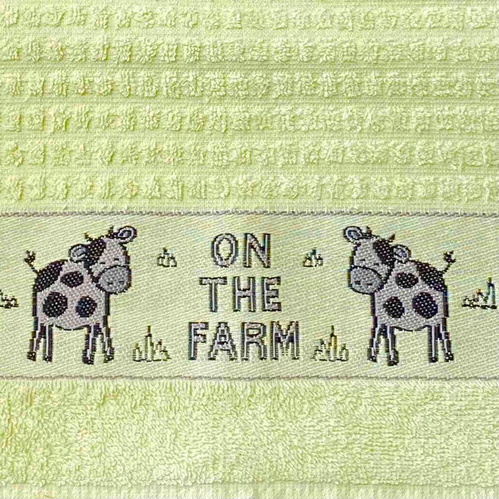 On The Farm Kitchen Towel - Green - Williamsons Factory Shop