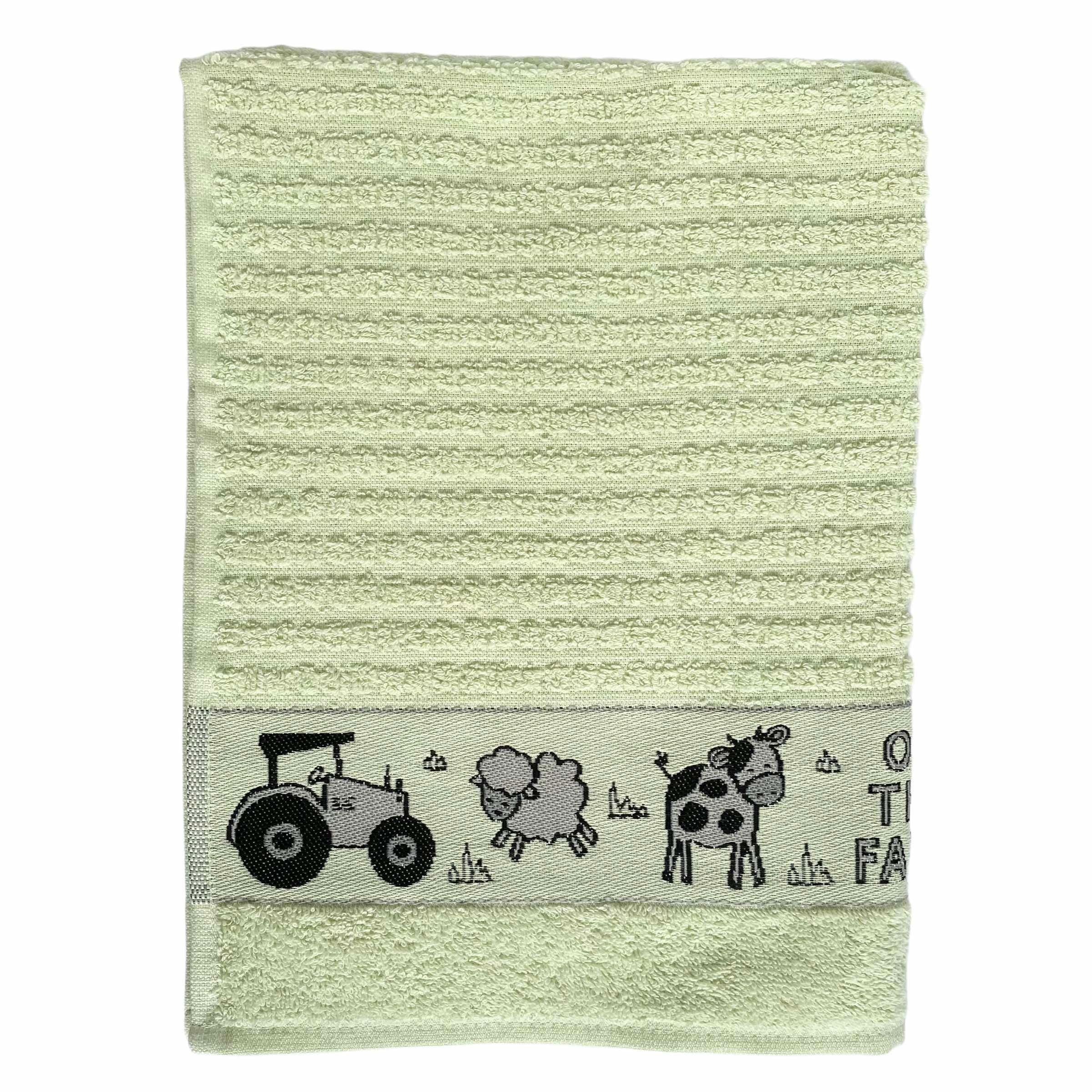 On The Farm Kitchen Towel - Green-Williamsons Factory Shop