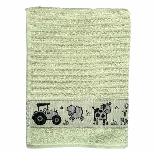 On The Farm Kitchen Towel - Green - Williamsons Factory Shop