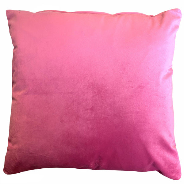 Opulence Velvet Filled 18" Cushion - Fuchsia - Williamsons Factory Shop