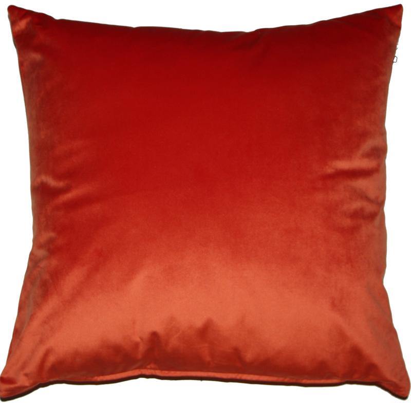 Opulence Velvet Filled 18" Cushion - Pumpkin - Williamsons Home