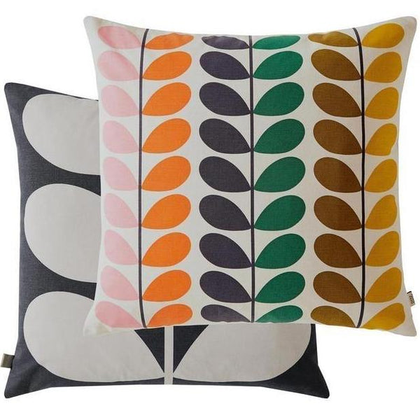 Orla Kiely Duo Stem Filled Cushion - Multi - Williamsons Factory Shop