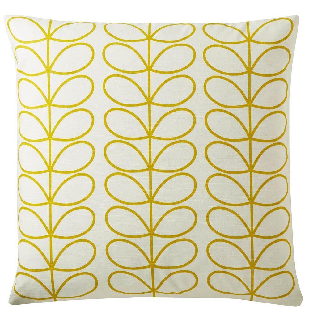 Orla Kiely Small Linear Stem Filled Cushion - Sunflower-Williamsons Factory Shop