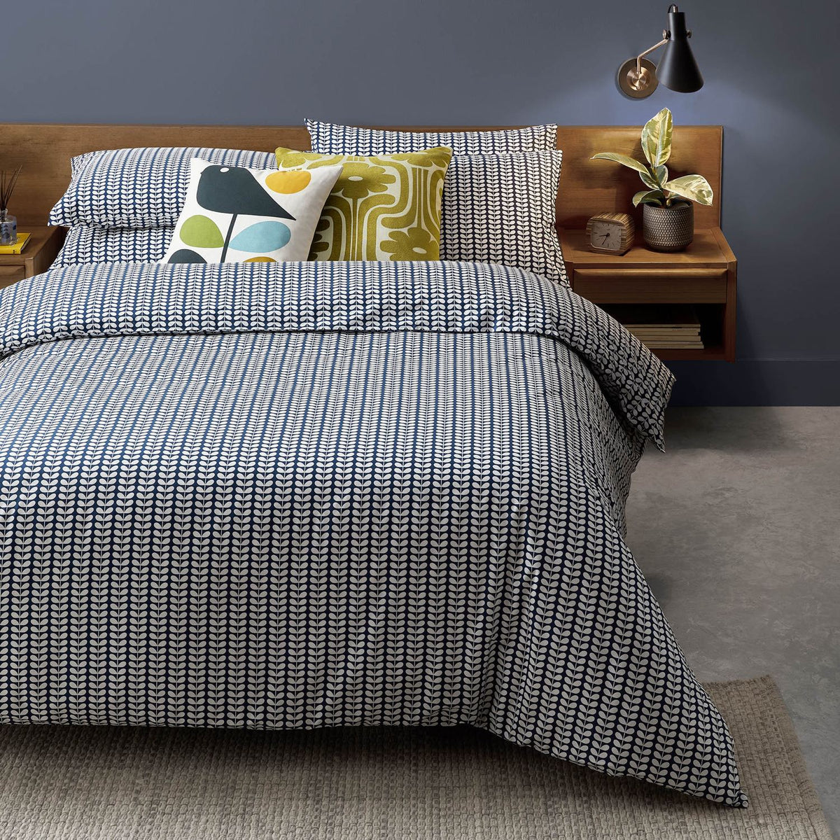 Orla Kiely Tiny Stem Duvet Cover - Whale - Williamsons Home