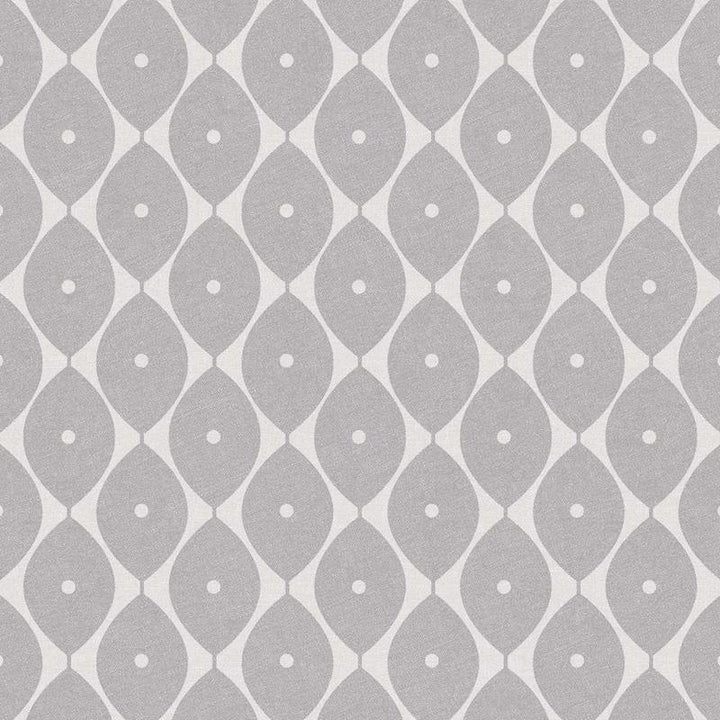 Oval Vinyl Oil Cloth - Grey - Williamsons Factory Shop