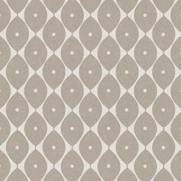 Oval Vinyl Oil Cloth - Taupe-Williamsons Factory Shop