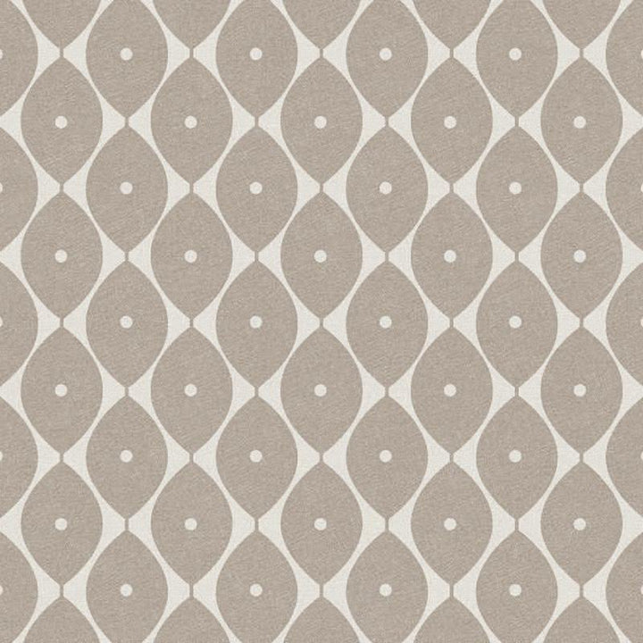 Oval Vinyl Oil Cloth - Taupe-Williamsons Factory Shop