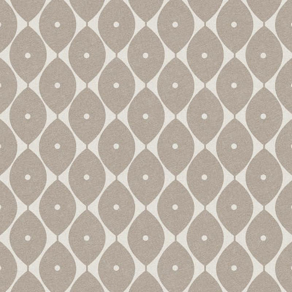 Oval Vinyl Oil Cloth - Taupe - Williamsons Factory Shop