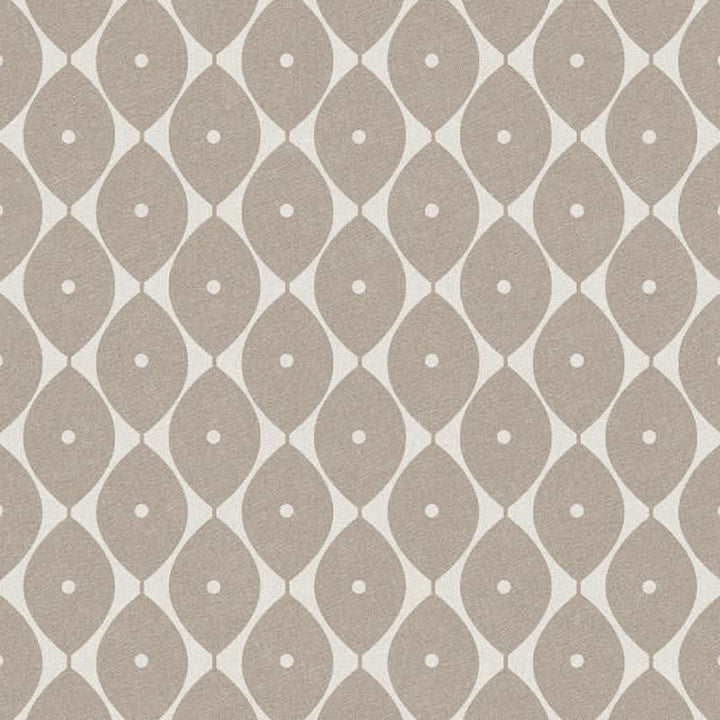 Oval Vinyl Oil Cloth - Taupe - Williamsons Factory Shop