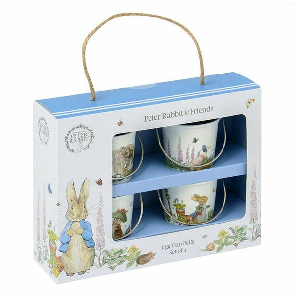 Peter Rabbit Egg Cup Pails (4)-Williamsons Factory Shop